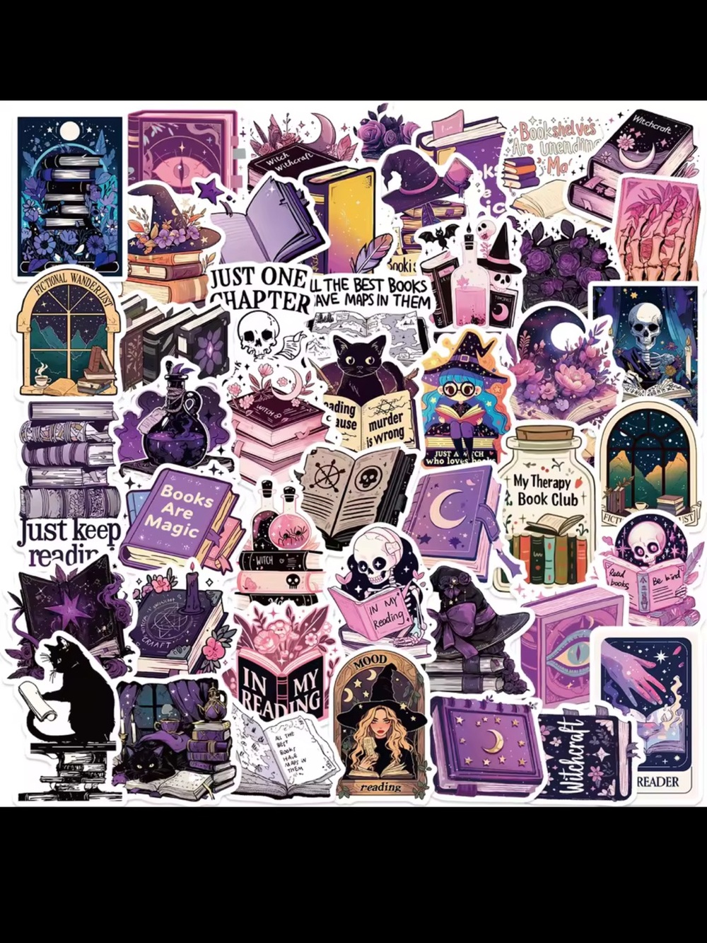 $1 Mystical Reading Sticker Sheet -$1 WITH ANY $10 ORDER OR MORE